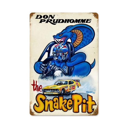 Snake Pit, Automotive, Vintage Metal Sign, 12 X 18 Inches