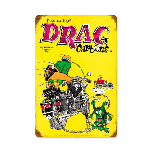 Cover (December 1963), Automotive, Vintage Metal Sign, 18 X 12 Inches