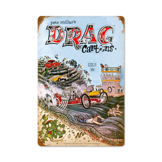 Cover (June1964), Automotive, Vintage Metal Sign, 18 X 12 Inches