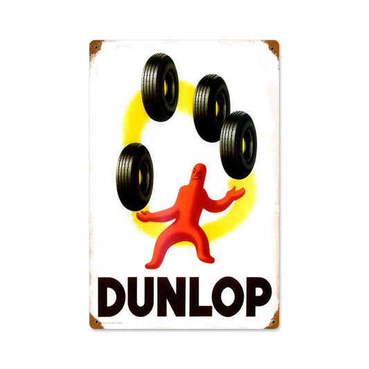 Juggling, Automotive, Vintage Metal Sign, 12 X 18 Inches