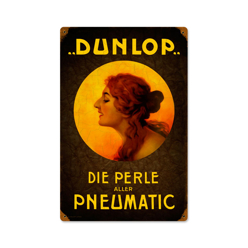 Pneumatic, Automotive, Vintage Metal Sign, 12 X 18 Inches