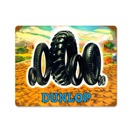 Tire Family, Automotive, Vintage Metal Sign, 15 X 12 Inches