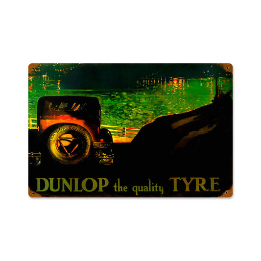 Tyre, Automotive, Vintage Metal Sign, 18 X 12 Inches