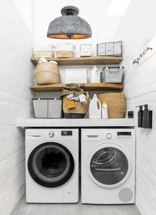Rustic Metal Farmhouse Ceiling Light - Eight Sided