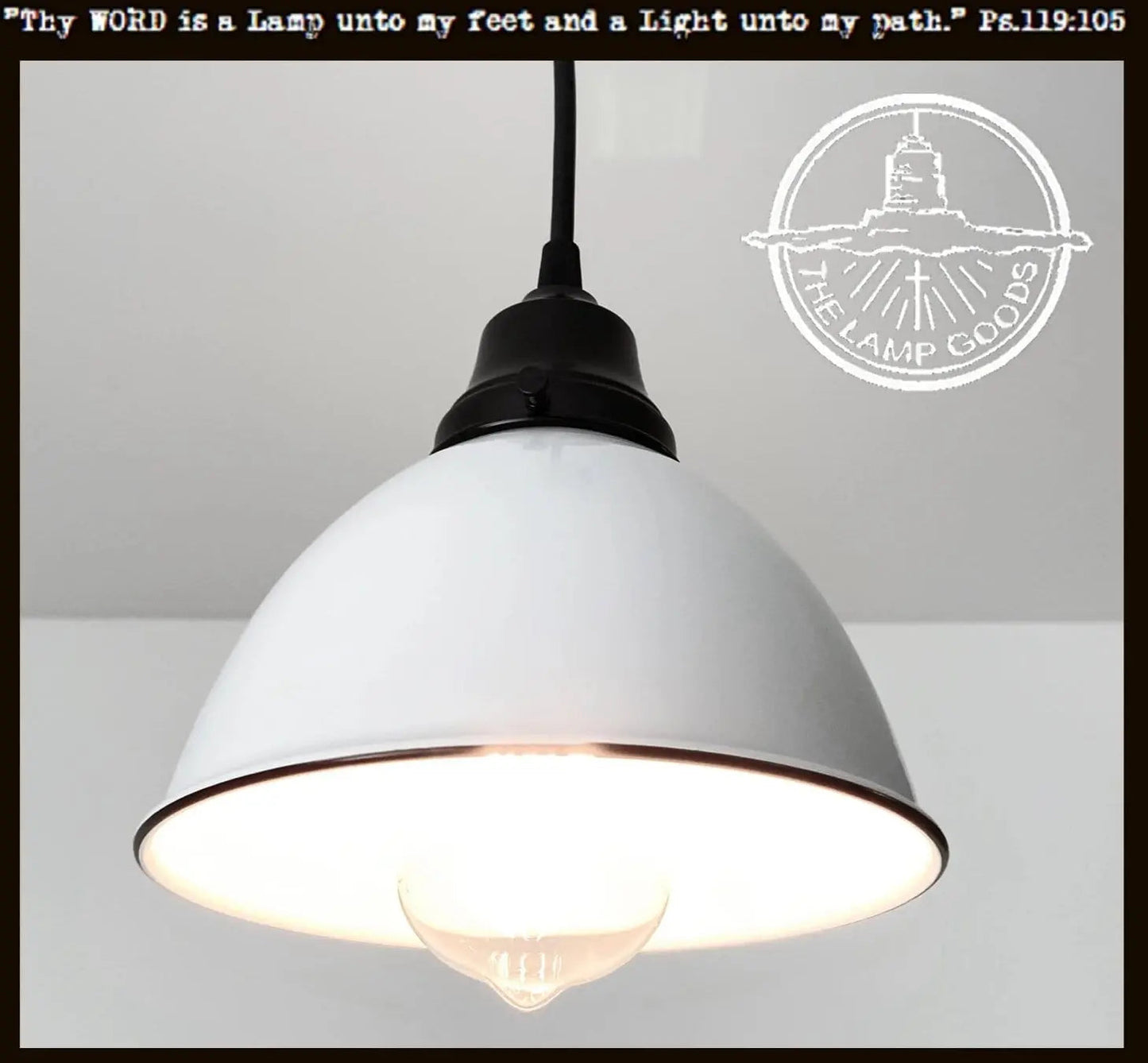 Modern Farmhouse White Pendant Light