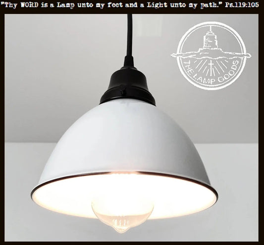 Modern Farmhouse White Pendant Light