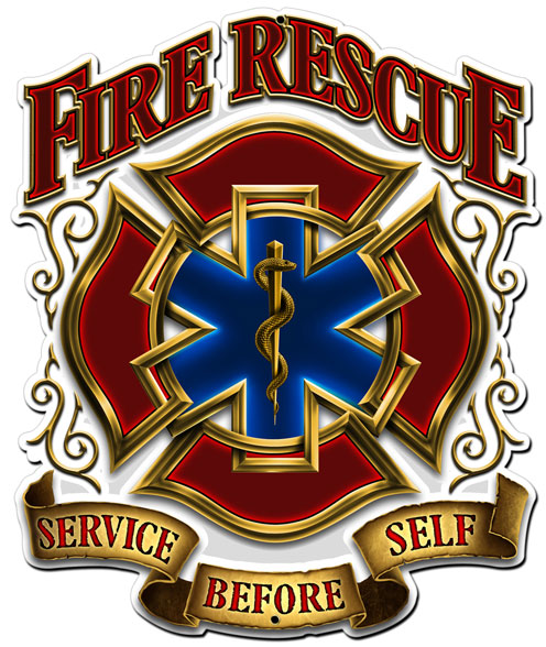 FIRE RESCUE SERVICE, Licensed Products/Erazorbits, PLASMA, 14 X 16 Inches
