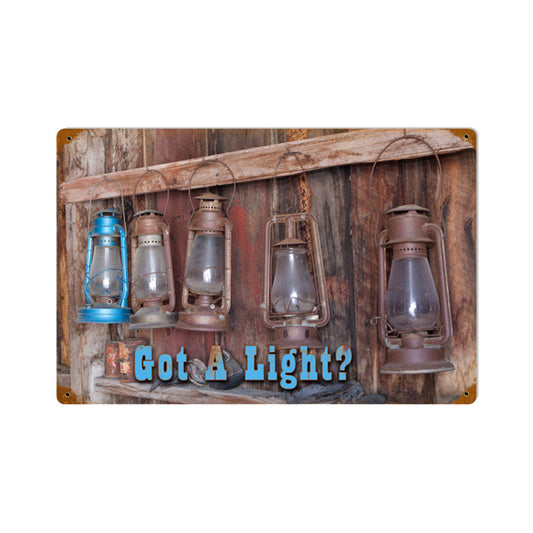 Got Laterns, Home and Garden, Vintage Metal Sign, 12 X 18 Inches