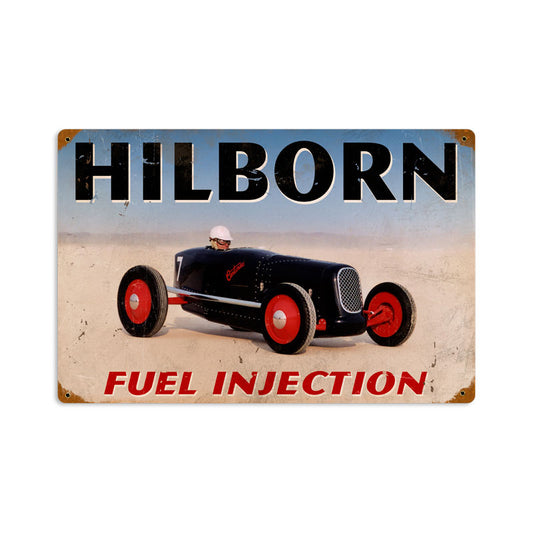 Hilborn, Automotive, Vintage Metal Sign, 18 X 12 Inches