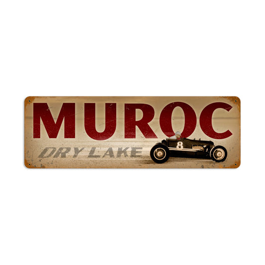 Muroc, Automotive, Vintage Metal Sign, 24 X 8 Inches