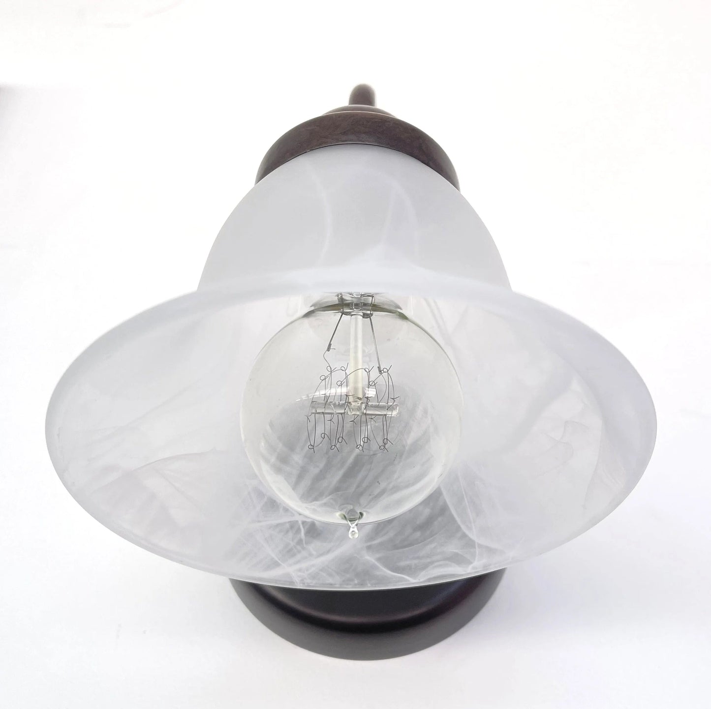 Frosted Milk Glass Wall Light