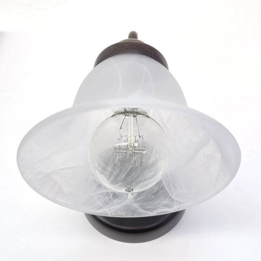 Frosted Milk Glass Wall Light