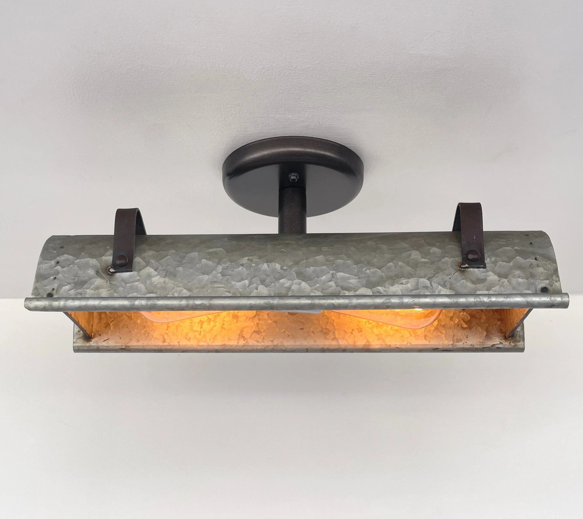 Galvanized Metal Ceiling Light