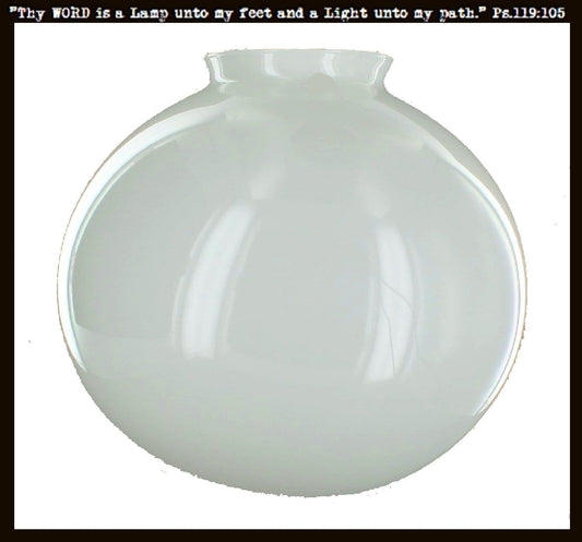Milk Glass 8" Replacement Globe