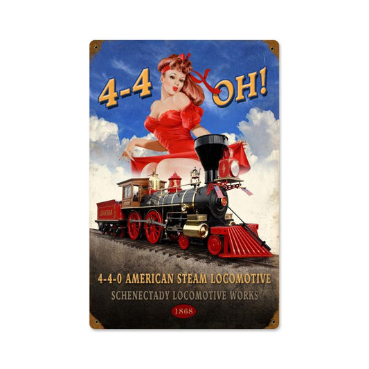 440 Steam Locomotive, Metal Sign, Metal Sign, 12 X 18 Inches