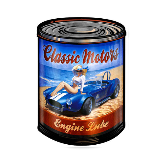 Classic Motor Cars, Automotive, Custom Metal Shape, 28 X 40 Inches