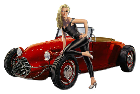 Hot Rod Plasma Large, , Custom Metal Shape, 28 X 18 Inches