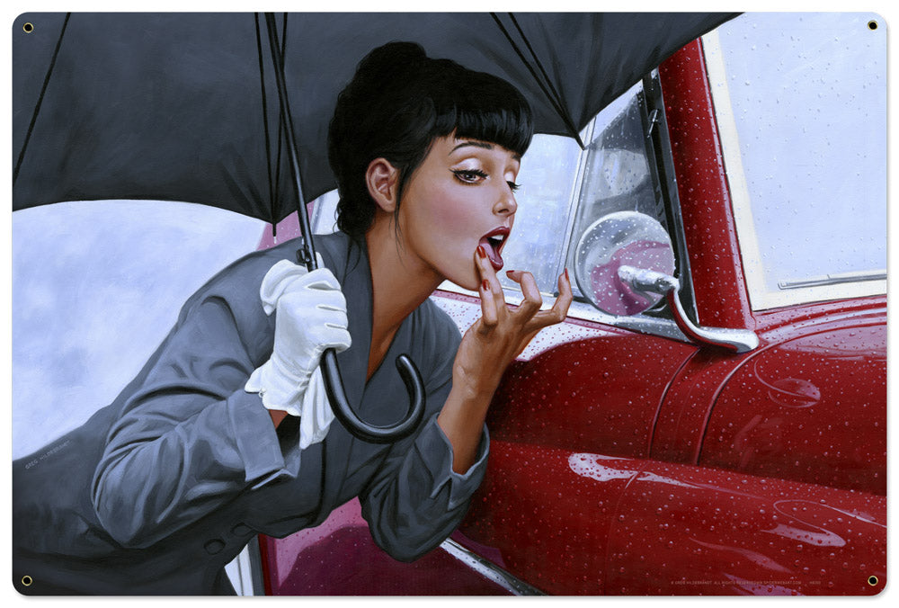 LIPSTICK XL, Licensed Products/American Beauties by Greg Hildebrandt, METAL SIGN , 36 X 24 Inches