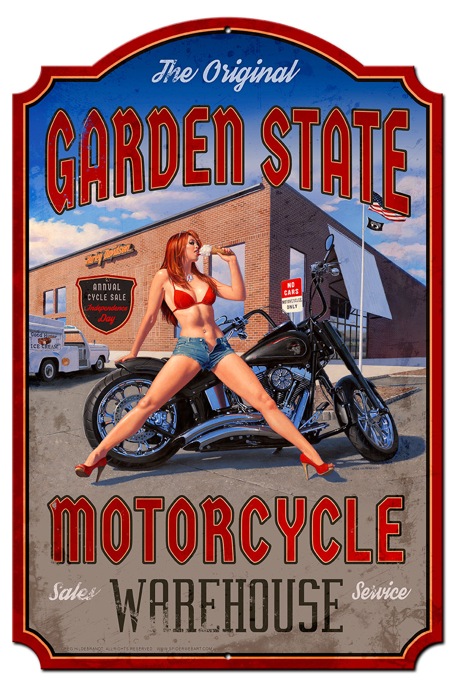 Garden State Day, Featured Artists/American Beauties by Greg Hildebrandt, Plasma, 12 X 18 Inches