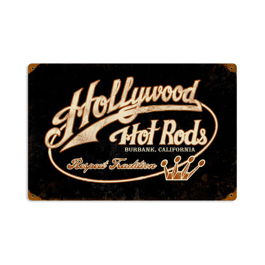 Respect Oval, Automotive, Vintage Metal Sign, 18 X 12 Inches