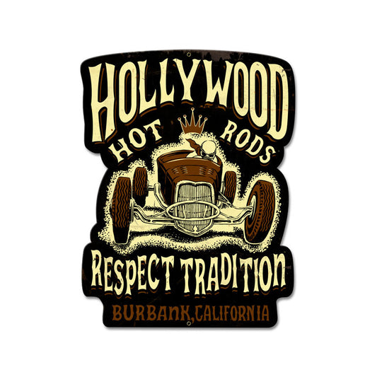 Roadster Respect, Automotive, Custom Metal Shape, 12 X 16 Inches