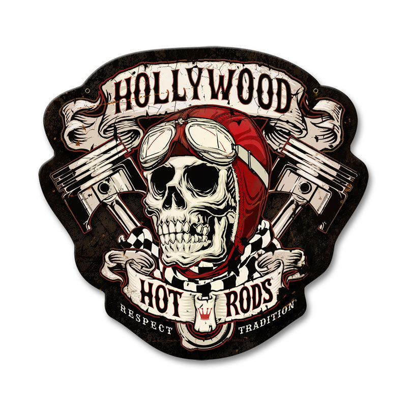 Skull Pistons, Automotive, Custom Metal Shape, 15 X 14 Inches