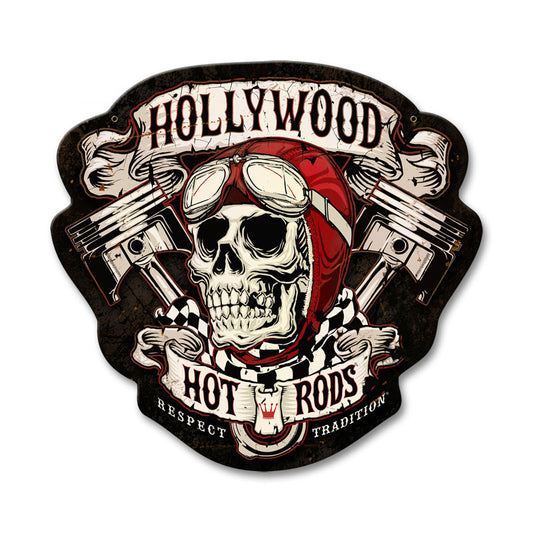 Skull Pistons, Automotive, Custom Metal Shape, 15 X 14 Inches