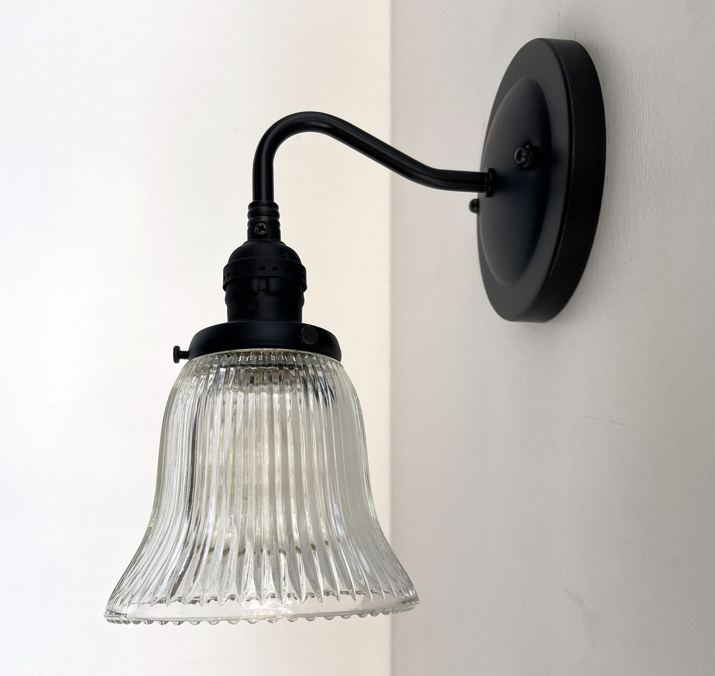 Antique Bell Glass Wall Sconces