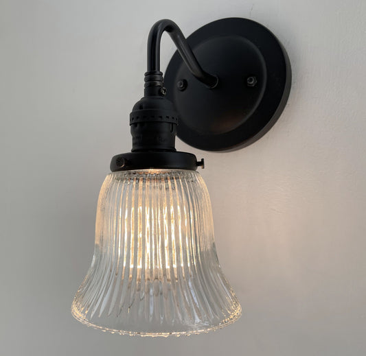 Antique Bell Glass Wall Sconces