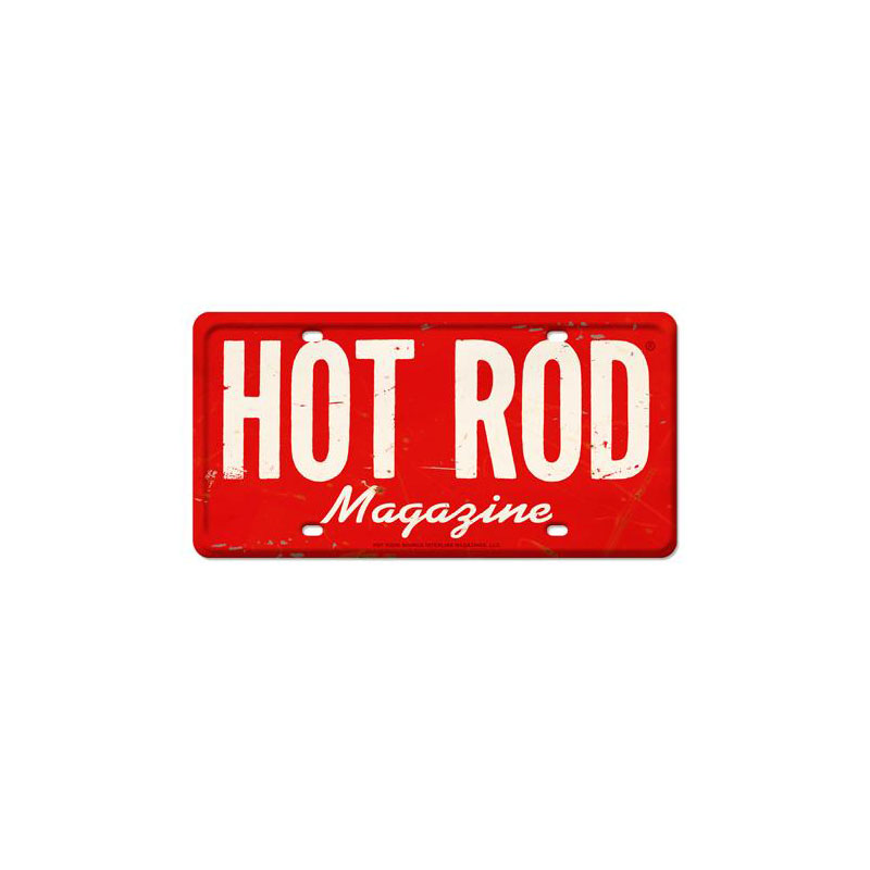 HOT ROD Magazine, Automotive, License Plate, 12 X 6 Inches