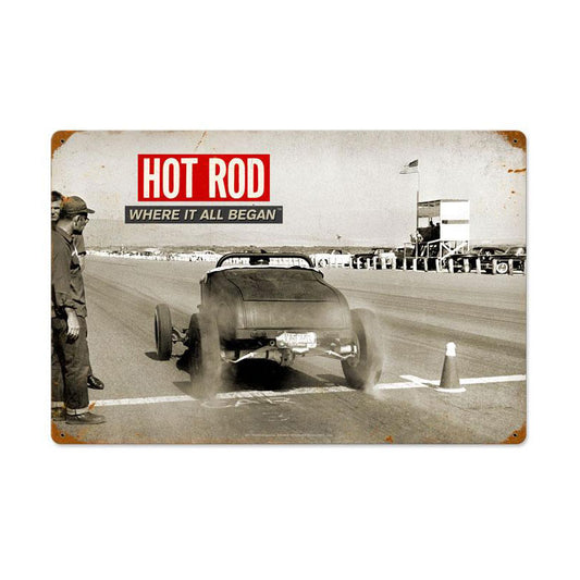 Roadster: Where It All Began, Automotive, Vintage Metal Sign, 24 X 16 Inches