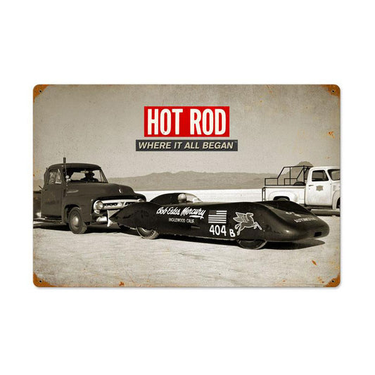 Bonneville: Where It All Began, Automotive, Vintage Metal Sign, 24 X 16 Inches