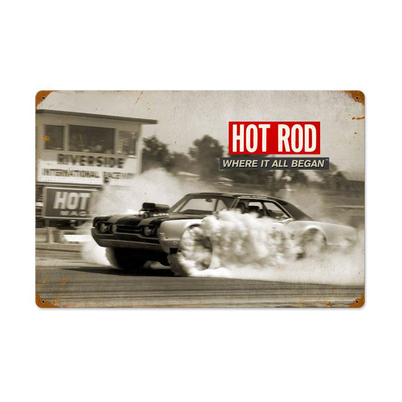 Riverside: Where It All Began, Automotive, Vintage Metal Sign, 24 X 16 Inches