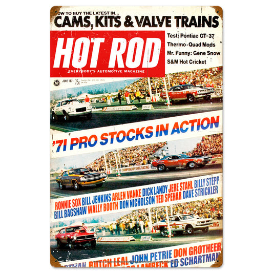 Pro Stocks, Automotive, Vintage Metal Sign, 16 X 24 Inches