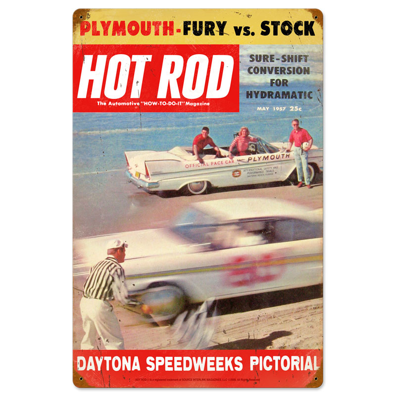 Daytona, Automotive, Vintage Metal Sign, 16 X 24 Inches
