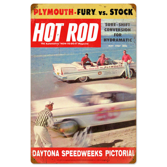 Daytona, Automotive, Vintage Metal Sign, 16 X 24 Inches