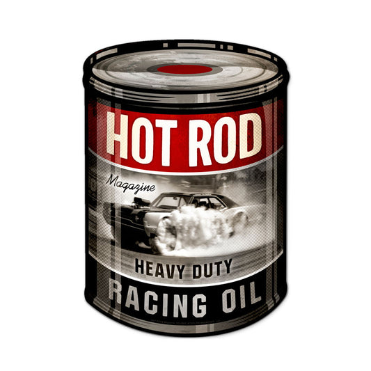Racing Oil, Automotive, Custom Metal Shape, 14 X 20 Inches