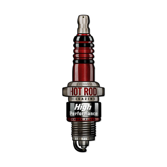 Spark Plug, Automotive, Custom Metal Shape, 7 X 31 Inches