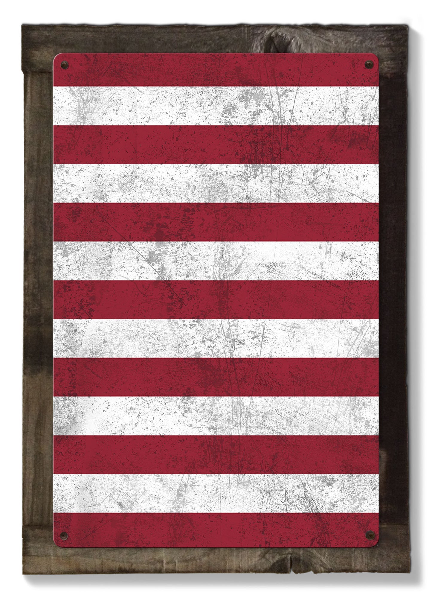 United States of America Flag, Triptych METAL Sign, Vintage, Antique, Decor, Wall Art , Optional Reclaimed Barn-wood Frame