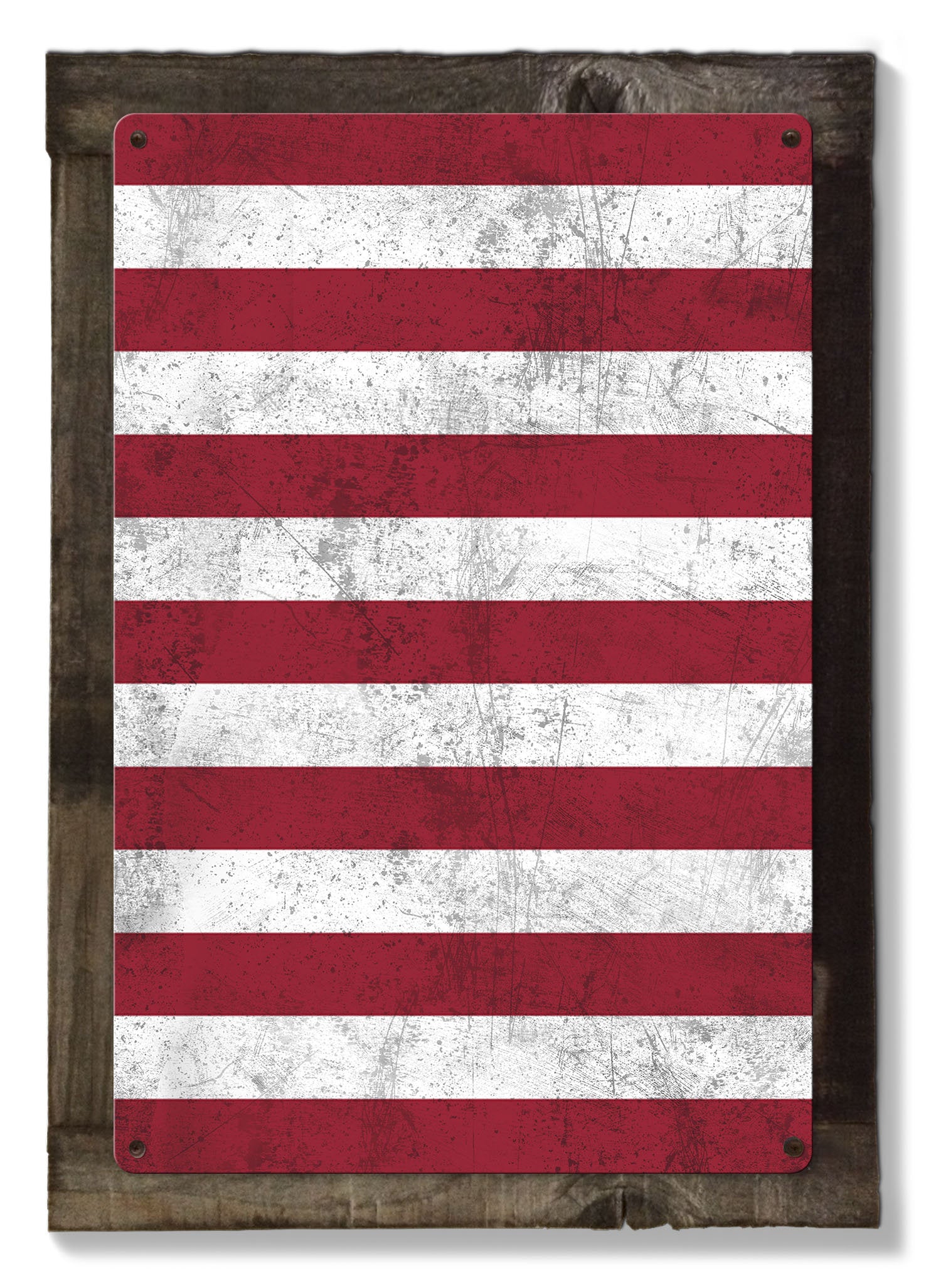 United States of America Flag, Triptych METAL Sign, Vintage, Antique, Decor, Wall Art , Optional Reclaimed Barn-wood Frame