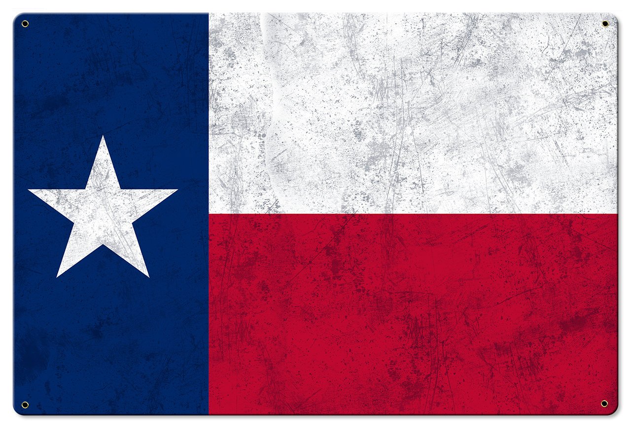 Texas State Flag, The Lone Star State, Metal Sign, Optional Rustic Wood Frame, Wall Decor, Wall Art, Vintage, Rustic, FREE SHIPPING!
