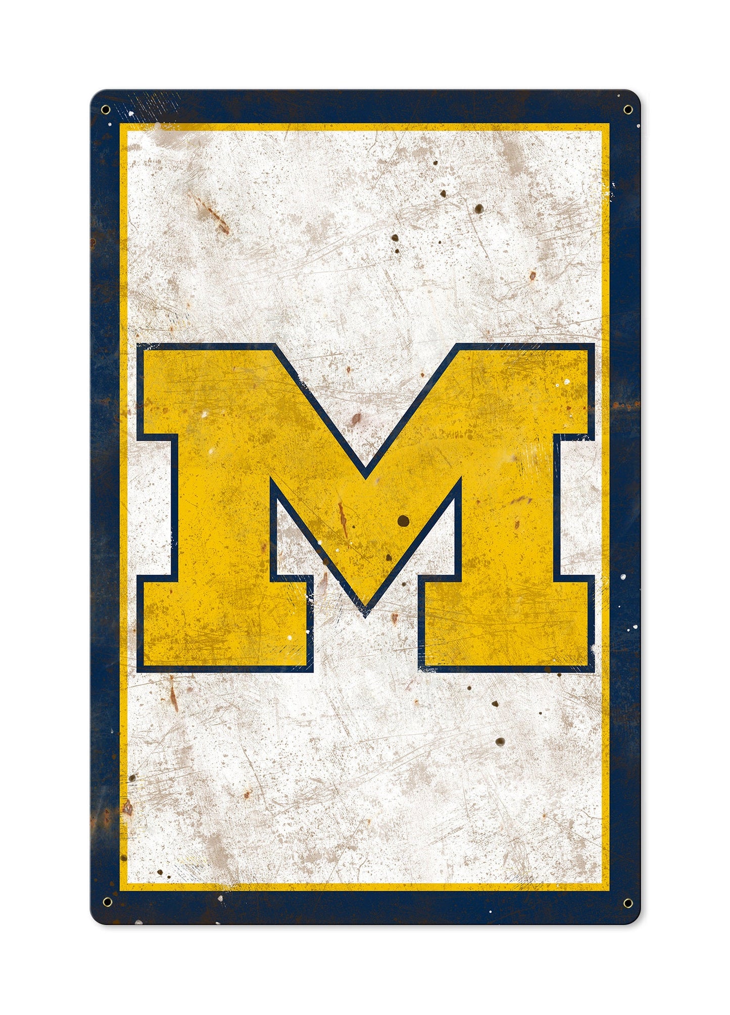 Michigan Wolverines, Wall Art, Rustic Metal Sign, Optional Rustic Wood Frame, College Teams, Mascots, and Sports