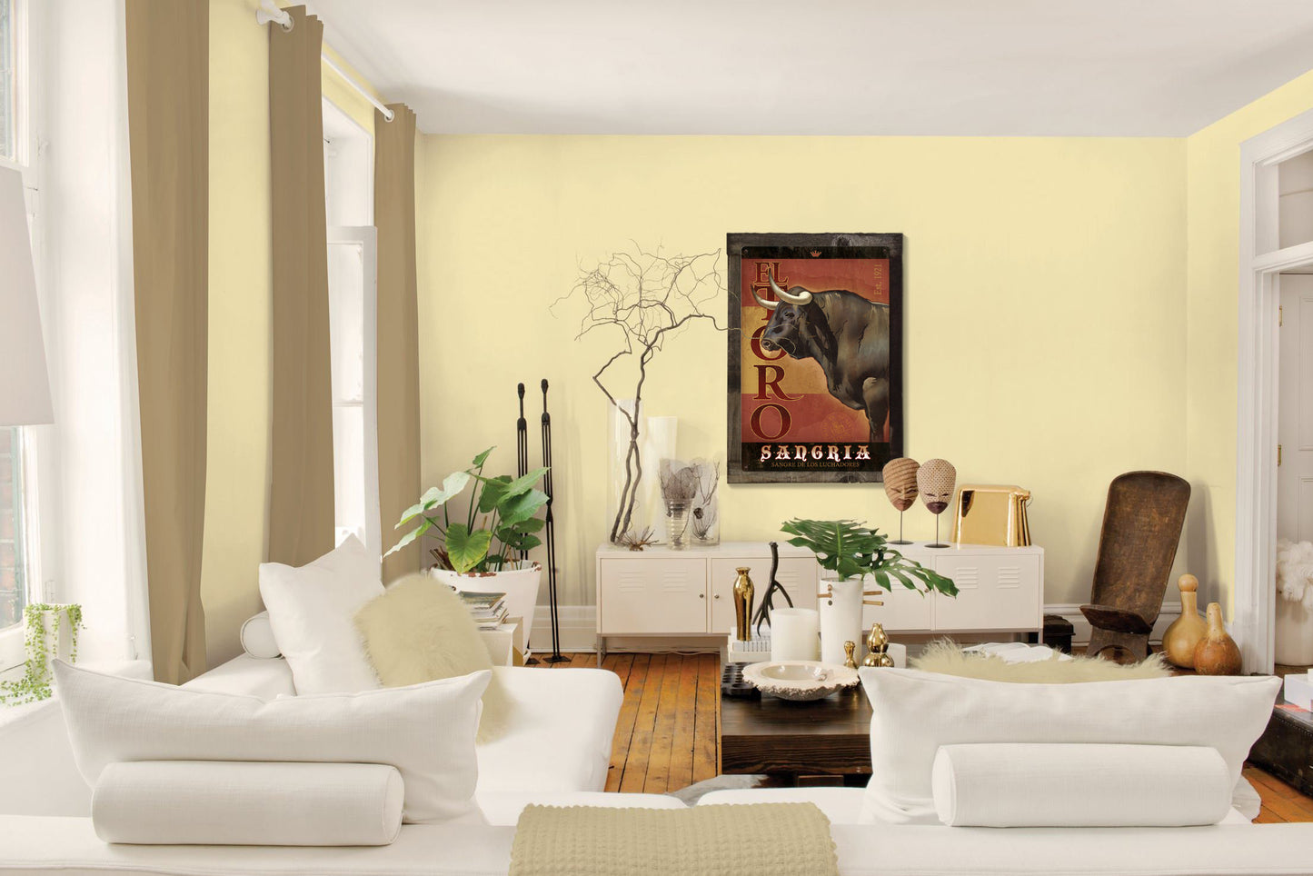 El Toro, Bull, Sangria, Spain, METAL Sign, Optional Reclaimed BarnWood Frame, American Steel, Wall Decor, Wall Art, Vintage