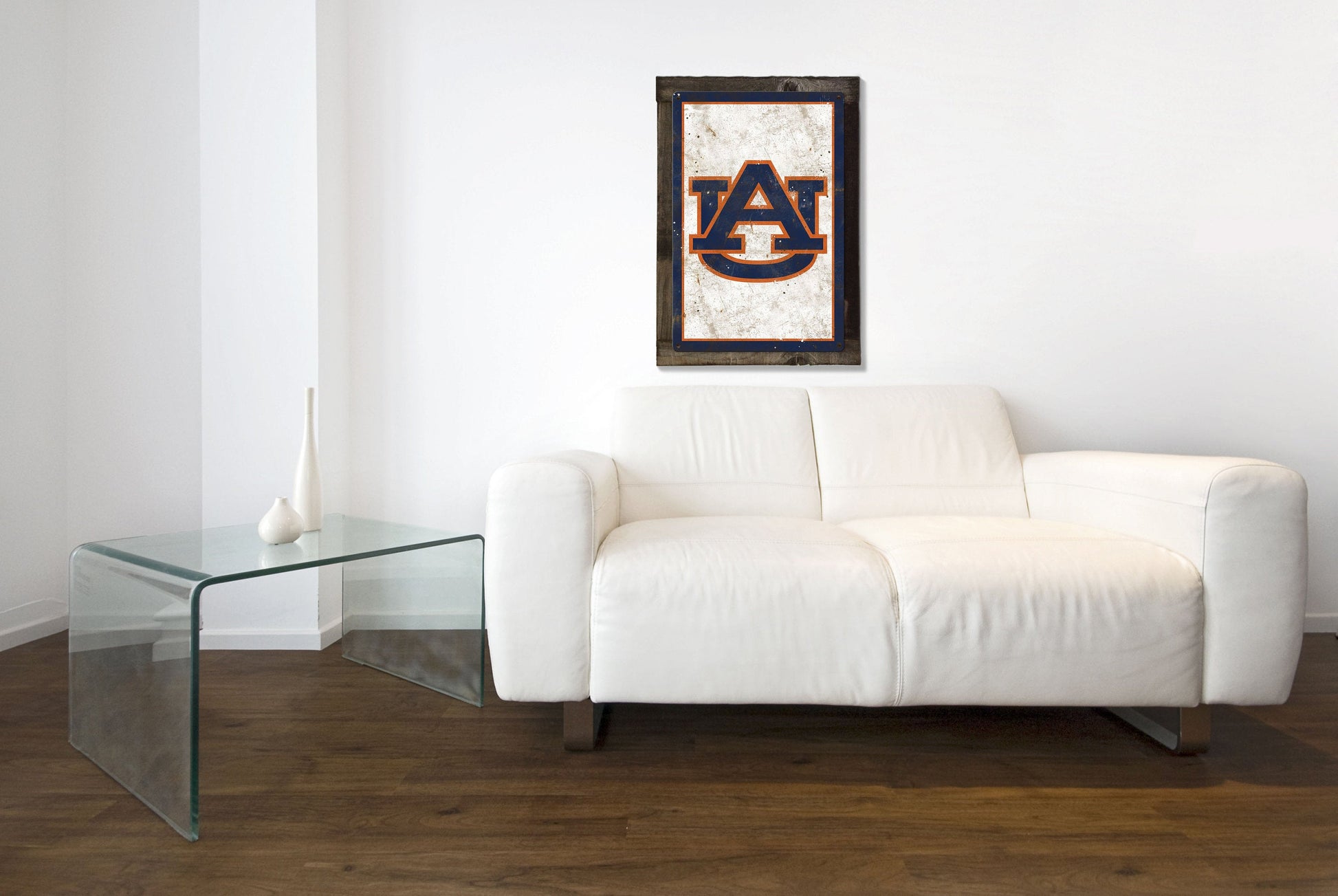 Auburn Tigers, Wall Art, Rustic Metal Sign, Optional Rustic Wood Frame, College Teams, Mascots, and Sports
