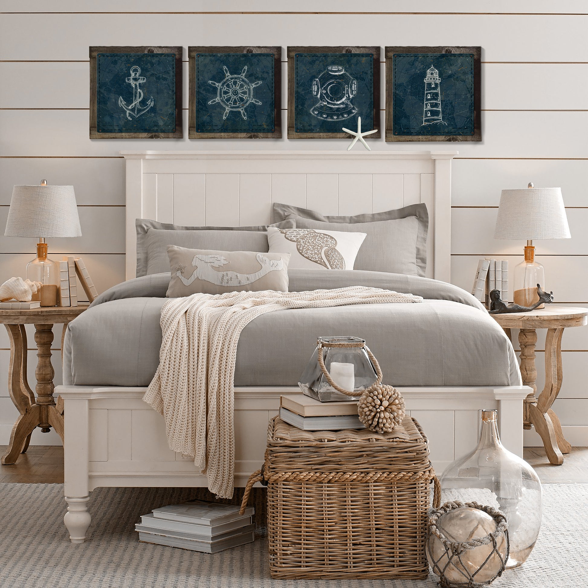 Vintage Scuba Diver Mask, METAL Sign, Optional Reclaimed BarnWood Frame, American Steel, Wall Decor, Wall Art, Vintage