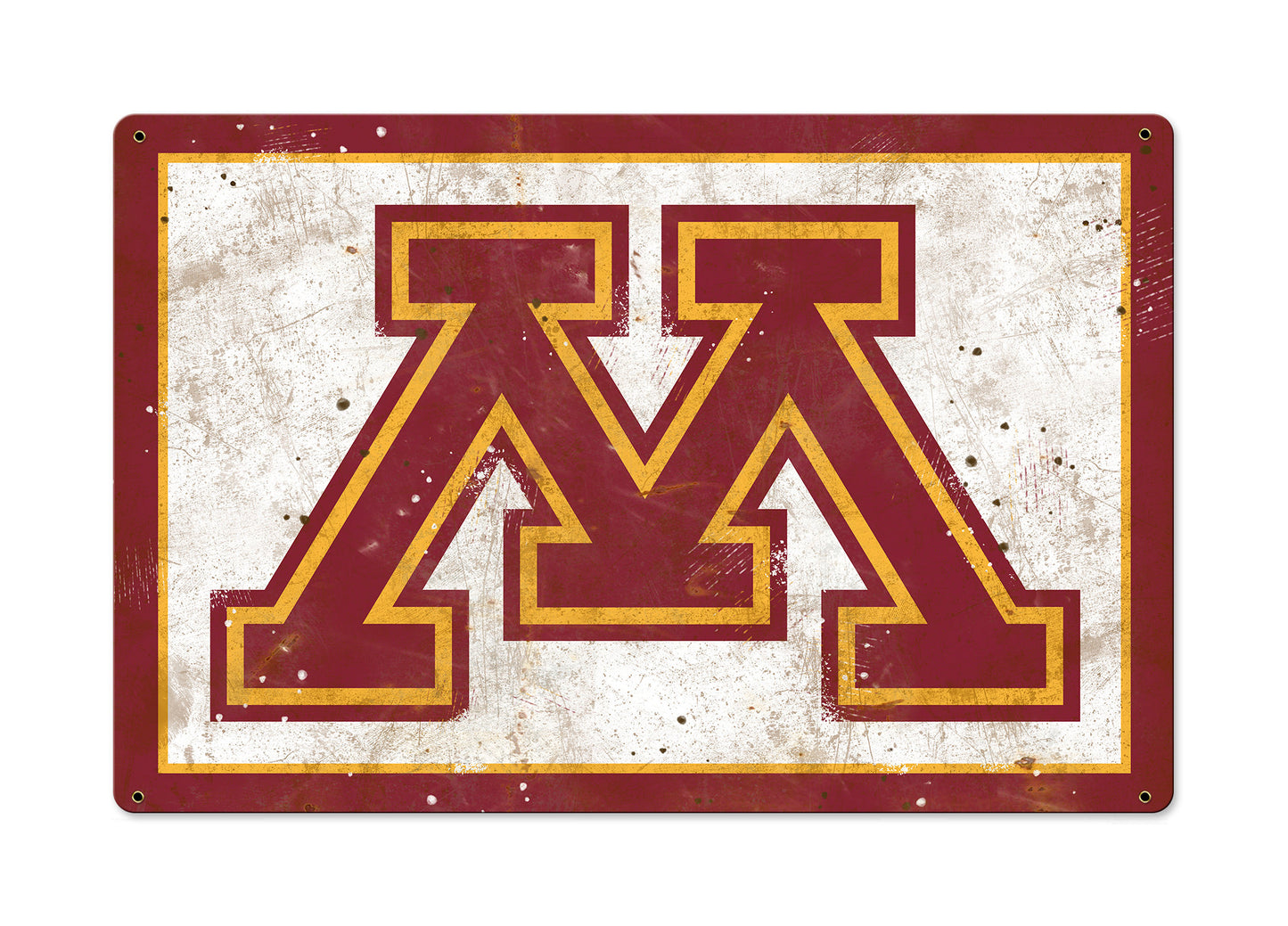 Minnesota Golden Gophers, Wall Art, Rustic Metal Sign, Optional Rustic Wood Frame, College Teams, Mascots, and Sports