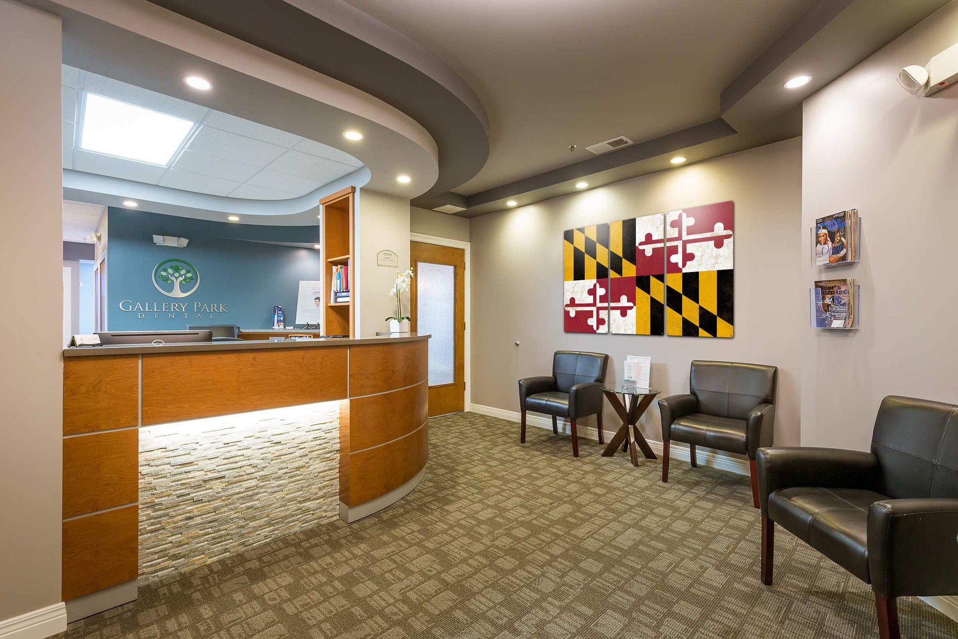 Maryland State Flag, Go to Maryland, Triptych Metal Sign, Wall Decor, Wall Art, Vintage, 54"x36"