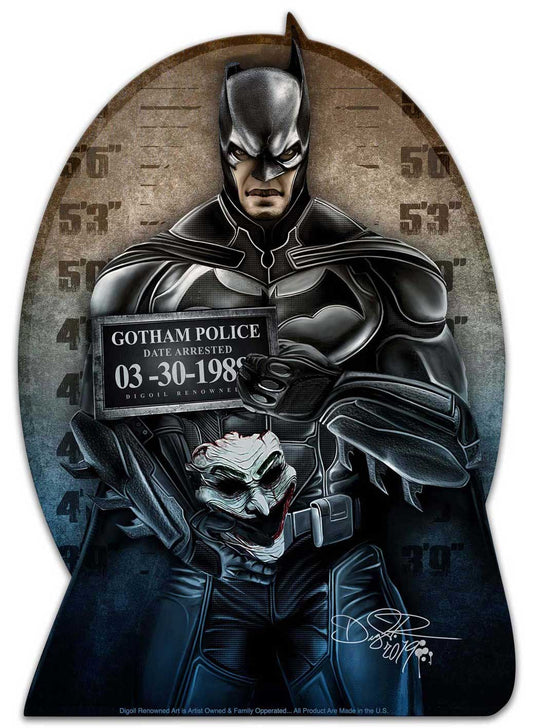 DIG016 - THE BAT, Patriotic, Metal Sign, Wall Art, 14 X 20 Inches