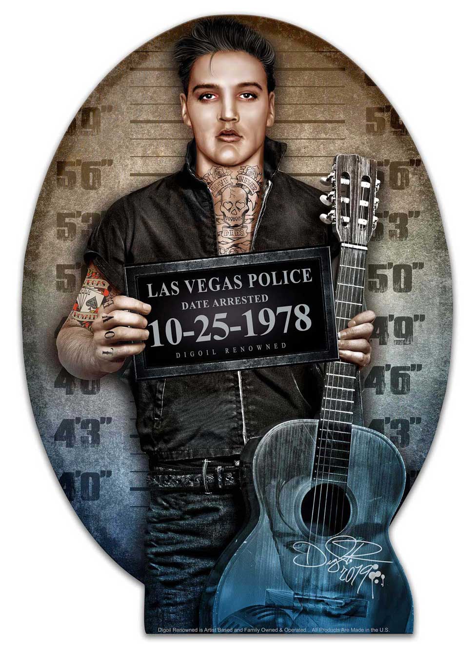 DIG019 - JAIL HOUSE, Patriotic, Metal Sign, Wall Art, 28 X 40 Inches