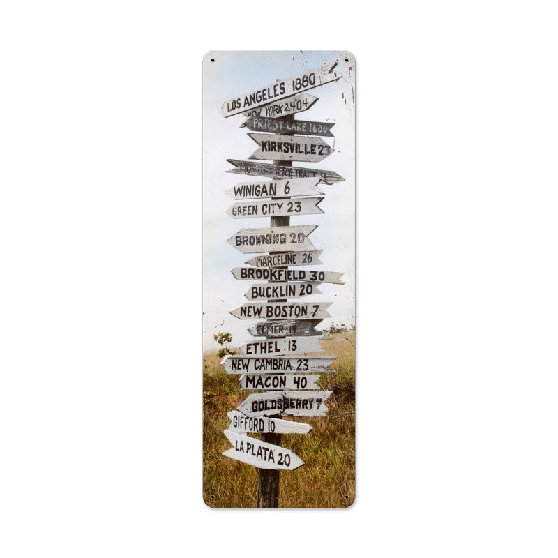 AIF065, Home & Garden, Metal Sign, Wall Art, 8 X 24 Inches